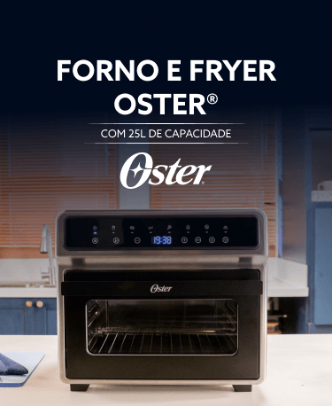 Forno e Fryer Oster® com 25L de capacidade