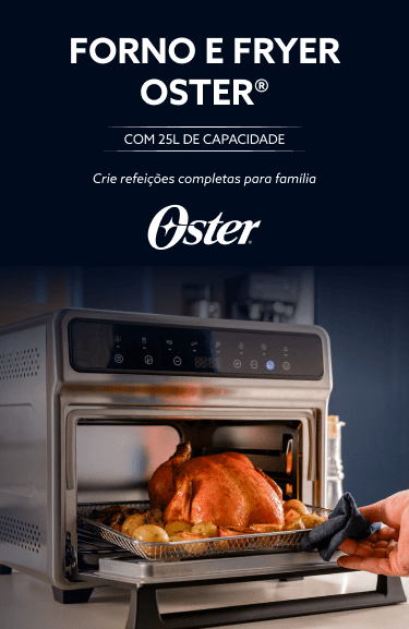 Forno e Fryer 13L Oster Digital Pro 8 em 1