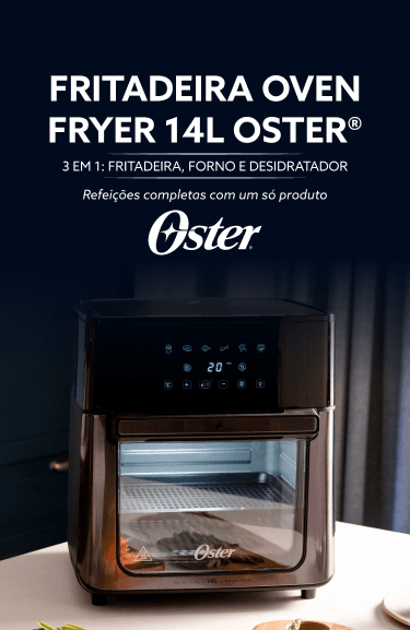 Forno e Fryer 13L Oster Digital Pro 8 em 1