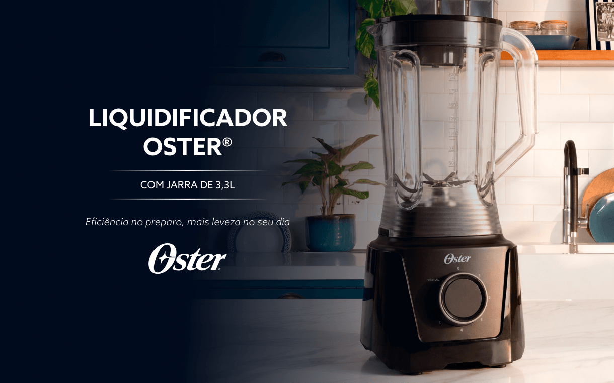 Liquidificador Oster® com jarra de 3,3L