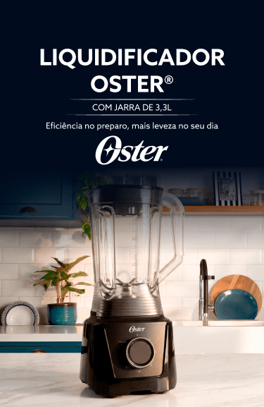 Liquidificador Oster® com jarra de 3,3L