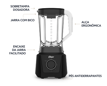 Liquidificador Oster® com jarra de 3,3L
